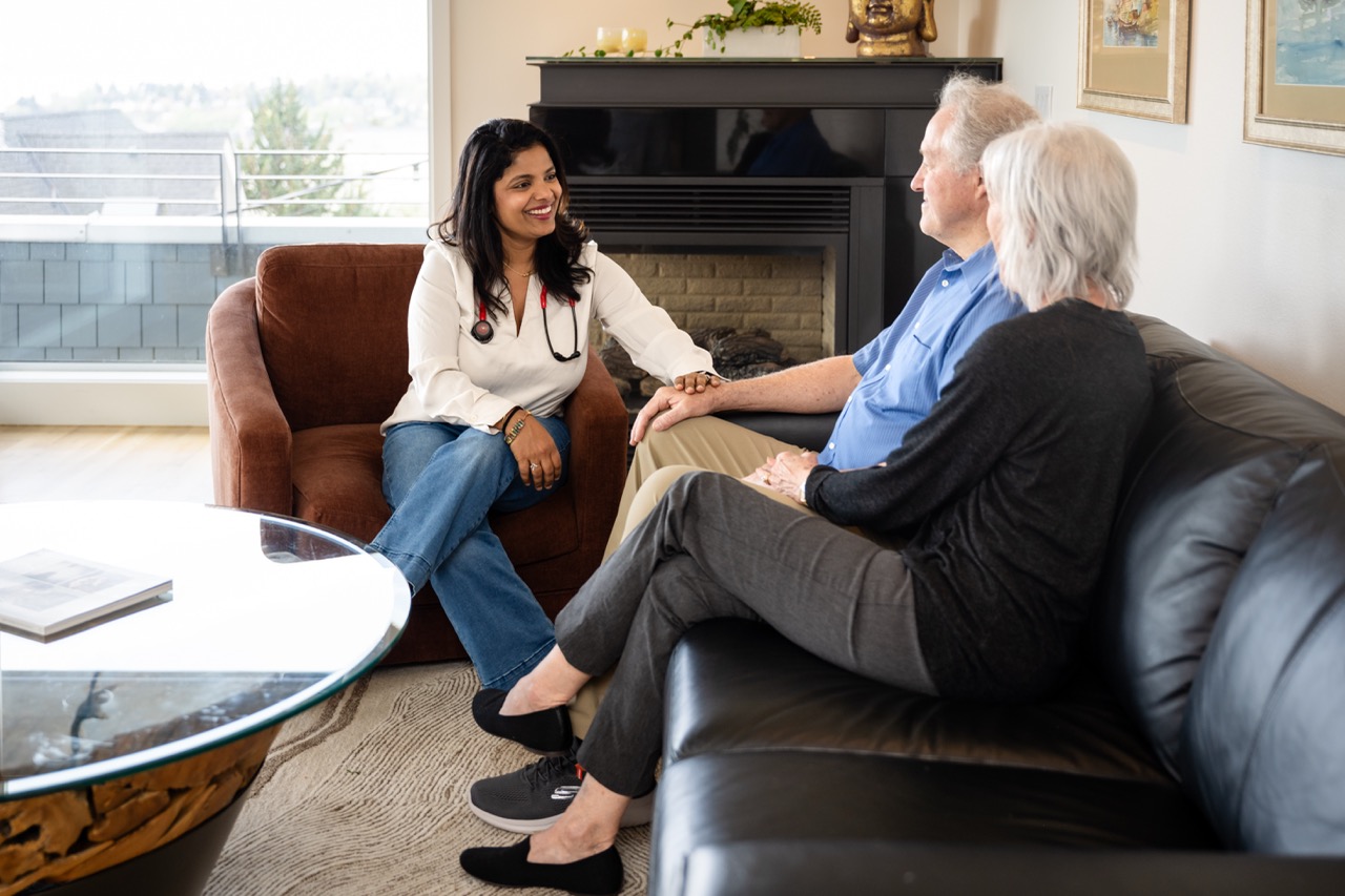 Dr. Neha counseling a couple