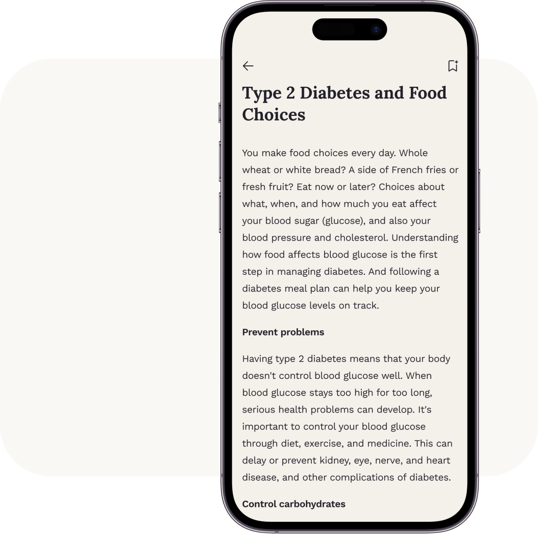 Explore Health Resources screenshot from the Sigma patient app